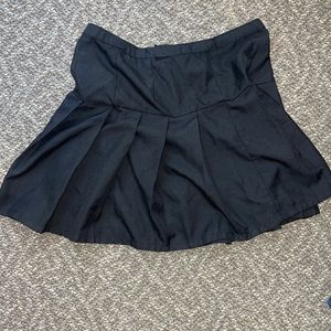 Black tennis skirt